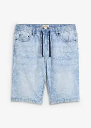 Pull on-bermudashorts i lett denim med stretch, Slim Fit, bonprix