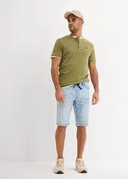 Pull on-bermudashorts i lett denim med stretch, Slim Fit, bonprix