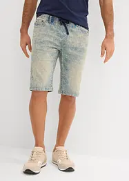 Pull on-bermudashorts i lett denim, Slim Fit, bonprix