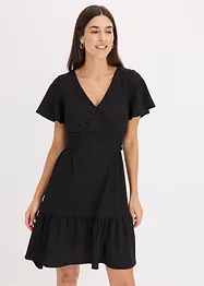 Jerseykjole i lett krepp med vingeermer, bonprix