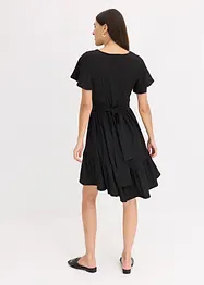 Jerseykjole i lett krepp med vingeermer, bonprix