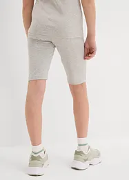 Sykkelbukse i økologisk bomull med elastan (2-pack), bonprix