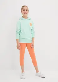 Caprileggings i økologisk bomull med elastan (2-pack), bonprix