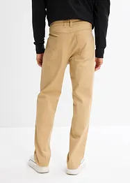 Classic Fit-bukse med stretch i 100% bomull, Straight, bonprix