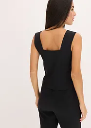 Blusetopp med knapper, bonprix