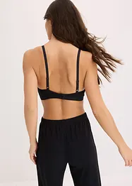 Vattert bralette uten bøyle med økologisk bomull (2-pack), bonprix