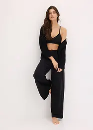 Vattert bralette uten bøyle med økologisk bomull (2-pack), bonprix