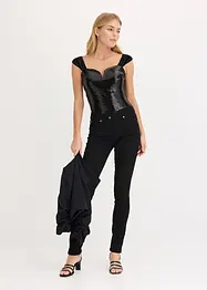 Body i paljett-materiale, bonprix