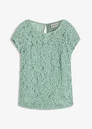 Bluse i blondemateriale, bonprix