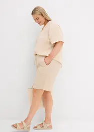 Slip on-bermudashorts av musselin, bonprix