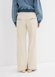 Wide Leg-jeans Mid Waist, komfortlinning, bonprix