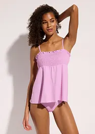 Bandeau tankini med vaflet topp (2-delt sett), bonprix