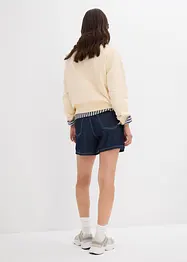 Jeansshorts High Waist, Low Stretch, bonprix