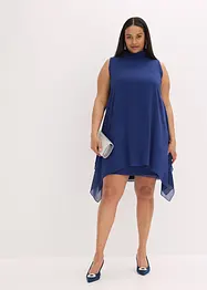 Chiffonkjole med sjalskrage, bonprix