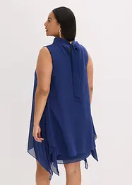 Chiffonkjole med sjalskrage, bonprix