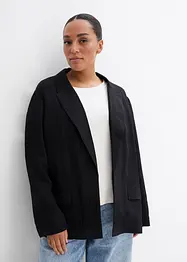 Blazer i strukturert viskosemiks med rynket effekt, bonprix