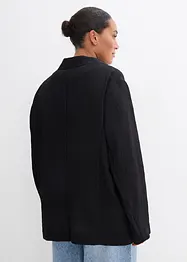 Blazer i strukturert viskosemiks med rynket effekt, bonprix