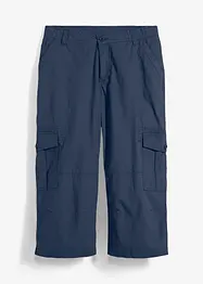 Bukse i 100% bomull og 3/4-lengde, Loose Fit, bonprix