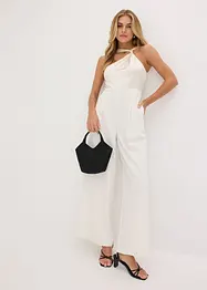Jumpsuit i lett sateng, bonprix
