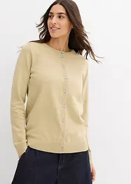 Cardigan med rund hals, bonprix