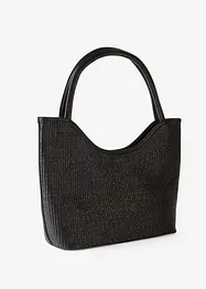 Shoppingveske i strå-look, bonprix