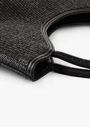 Shoppingveske i strå-look, bonprix