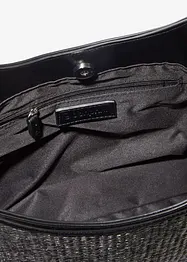 Shoppingveske i strå-look, bonprix