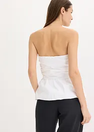 Bandeau-bluse med ballongsøm, bonprix