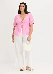 Bluse med sløyfer, bonprix