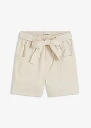 Shorts i twill med knytebelte, bonprix