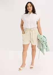 Shorts i twill med knytebelte, bonprix