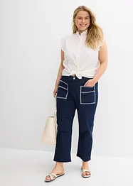 Straight-jeans High Waist, cropped, bonprix