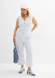 Wide Leg-jeans High Waist, cropped, bonprix