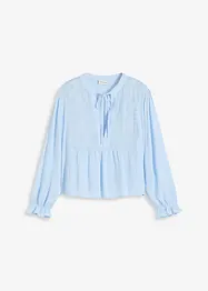 Bluse med hullbroderi, bonprix