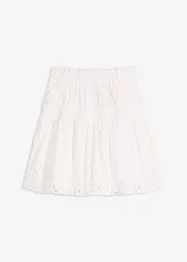 Miniskjørt med hullbroderi, bonprix
