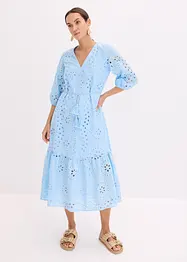Midikjole med hullbroderi, bonprix