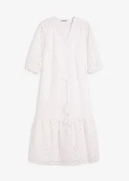 Midikjole med hullbroderi, bonprix