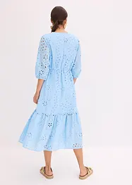 Midikjole med hullbroderi, bonprix