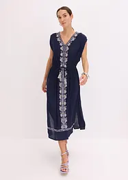 Boho-midikjole med broderi, bonprix
