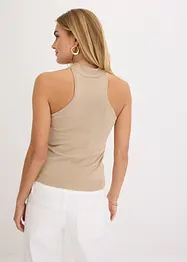 Halterneck-topp med myk viskose, bonprix