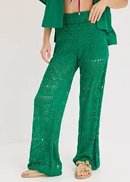 Slip on-bukse med hullstrikkmønster, bonprix