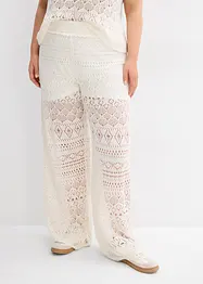 Slip on-bukse med hullstrikkmønster, bonprix