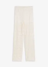 Slip on-bukse med hullstrikkmønster, bonprix