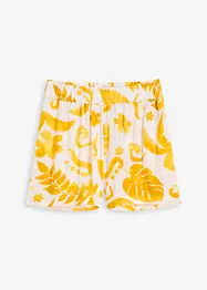 Shorts i strukturert viskose med blomstermønster, bonprix