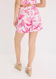 Shorts i strukturert viskose med blomstermønster, bonprix