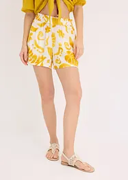 Shorts i strukturert viskose med blomstermønster, bonprix