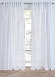 Gardin i linlook, fås i normal og ekstra bred (1-pack), bonprix