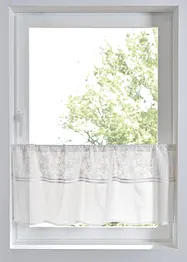Gardinkappe i økologisk bomull med broderi, bonprix