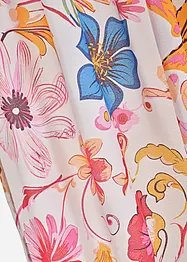 Gardin i resirkulert polyester med trykt blomstermønster (1-pack), bonprix