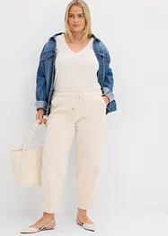 Barrel-jeans, Mid Waist, komfortlinning, bonprix